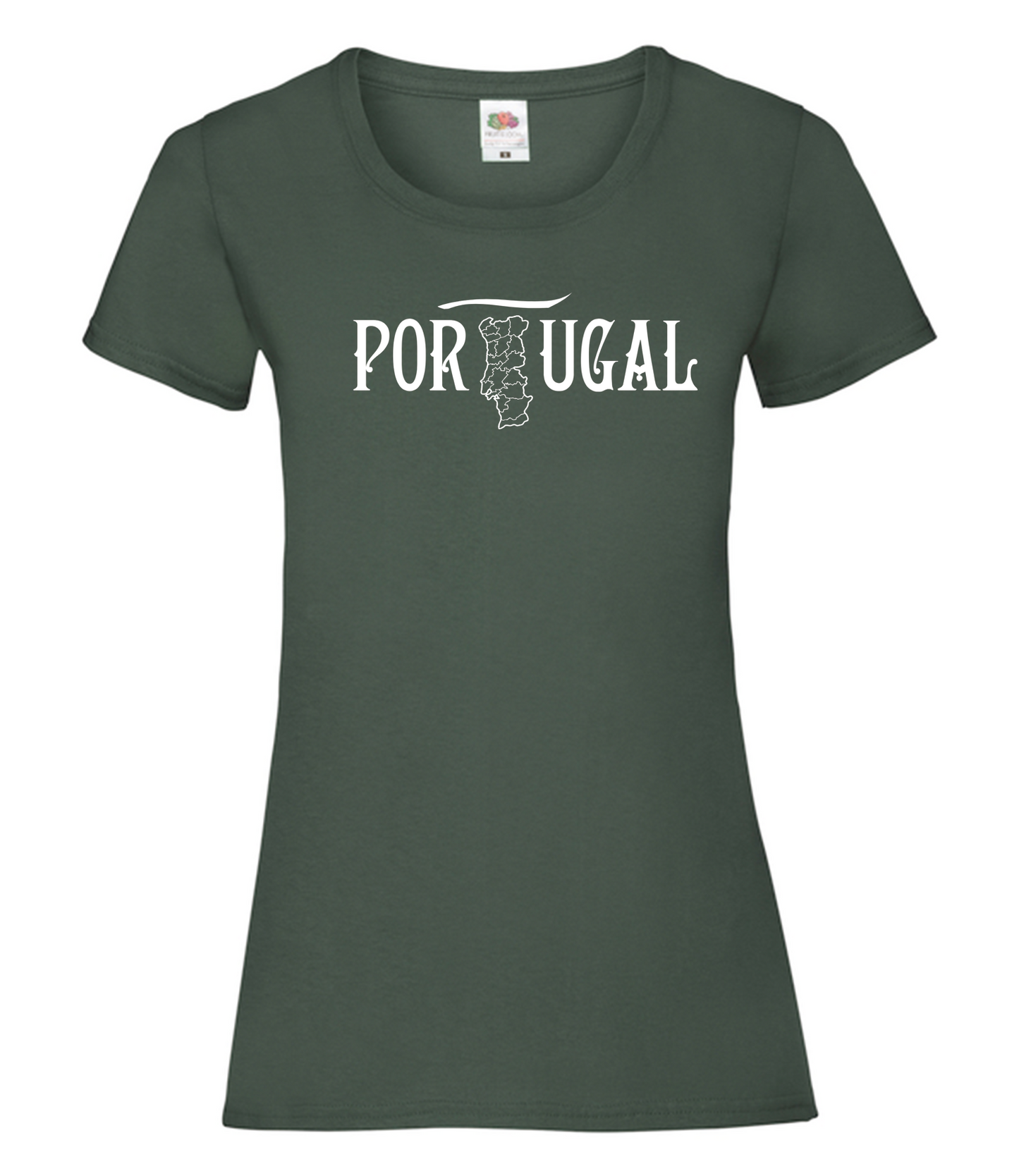 T-shirt Senhora Mapa de Portugal