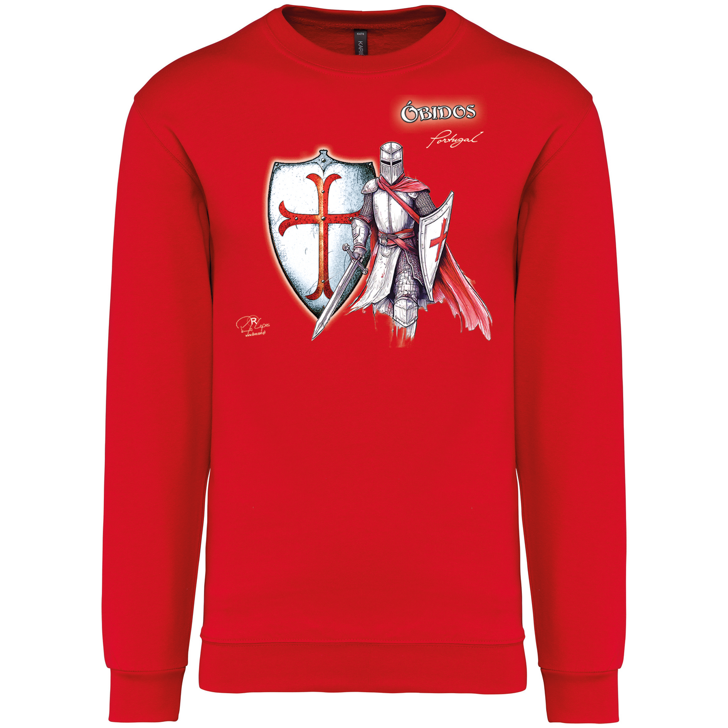 Sweatshirt Kariban sem Capuz Templário Óbidos