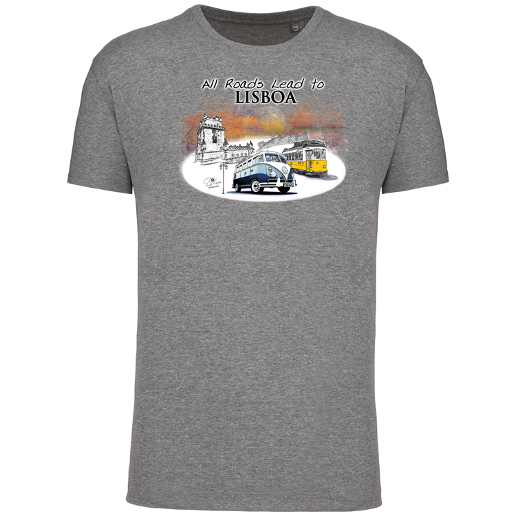T-Shirt Algodão Biológico All Roads Lead to Lisboa