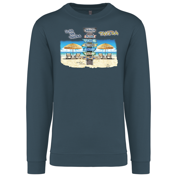 Sweatshirt Kariban sem Capuz Pegadas Tavira