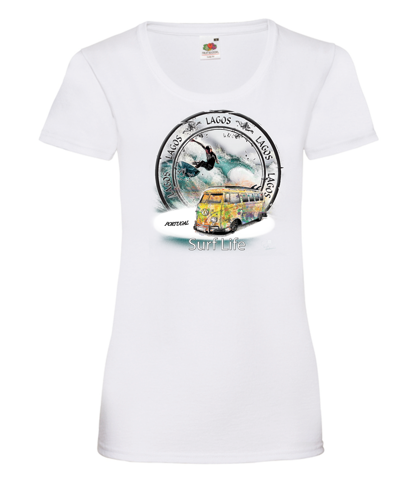 T-shirt Senhora Surf Life Lagos