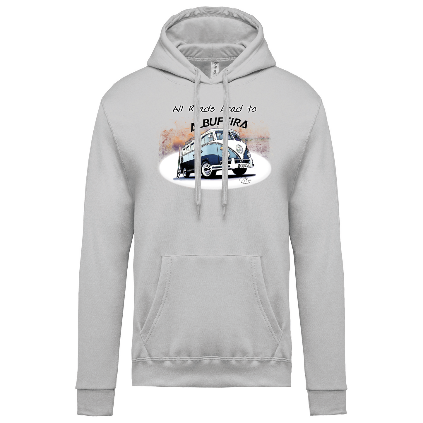 Sweatshirt Kariban com Capuz All Roads Lead to Albufeira