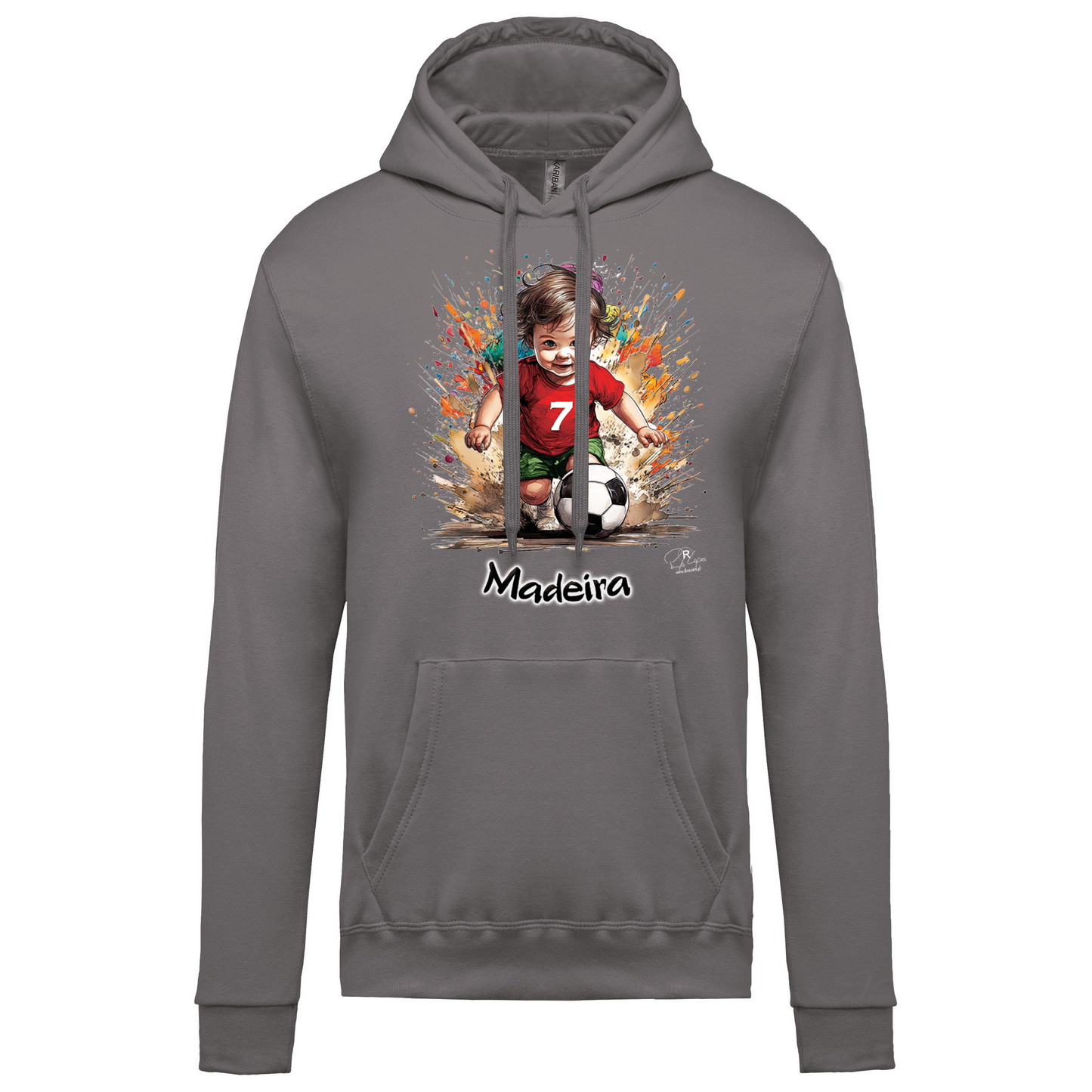 Sweatshirt Kariban com Capuz 7 Madeira