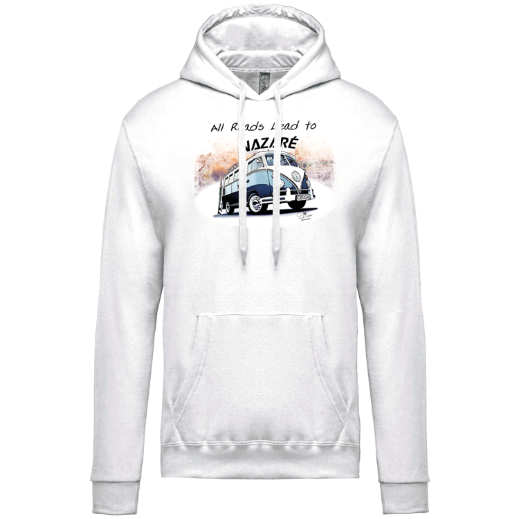 Sweatshirt Kariban com Capuz All Roads Lead to Nazaré