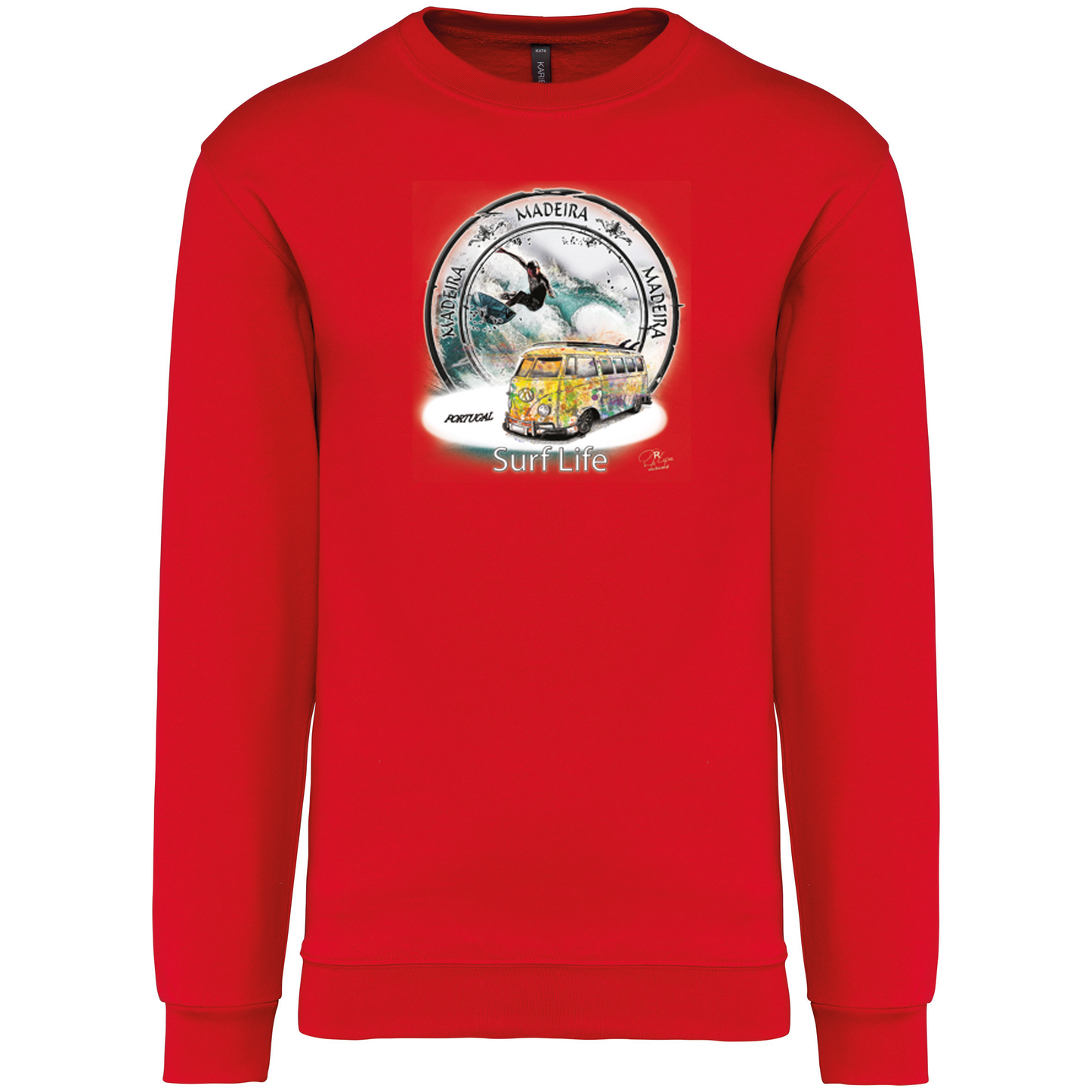 Sweatshirt Kariban sem Capuz Surf Life Ilha da Madeira