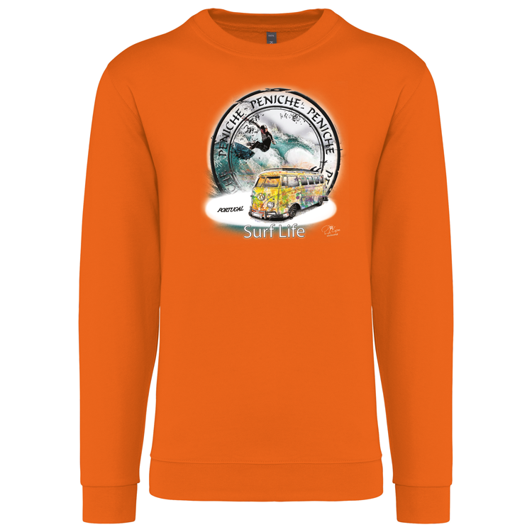 Sweatshirt Kariban sem Capuz Surf Life Peniche