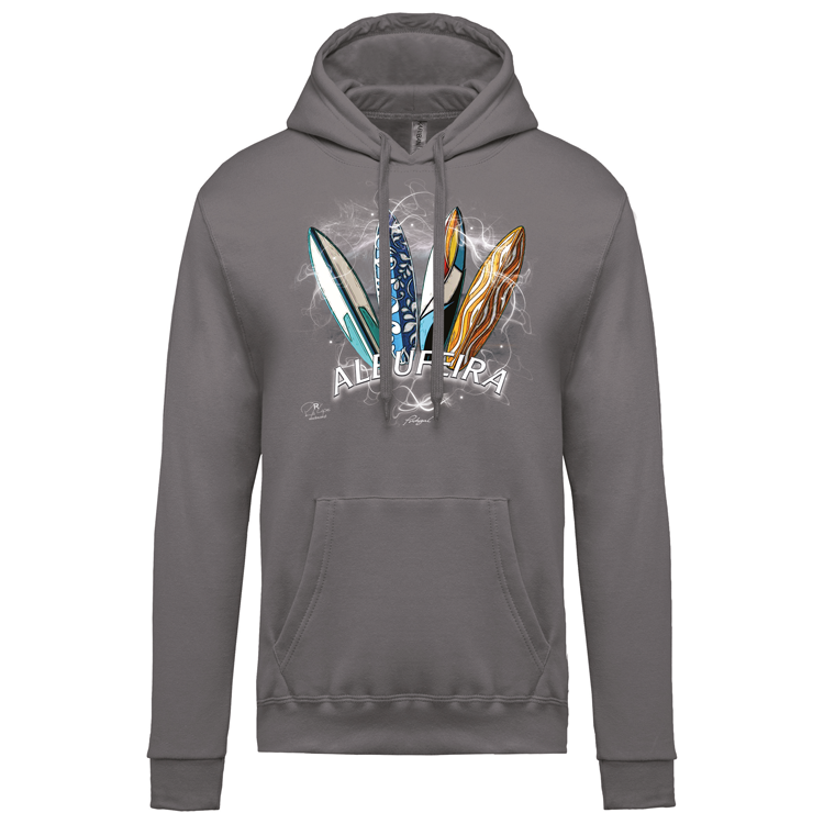 Sweatshirt Kariban com Capuz Surfboards Albufeira