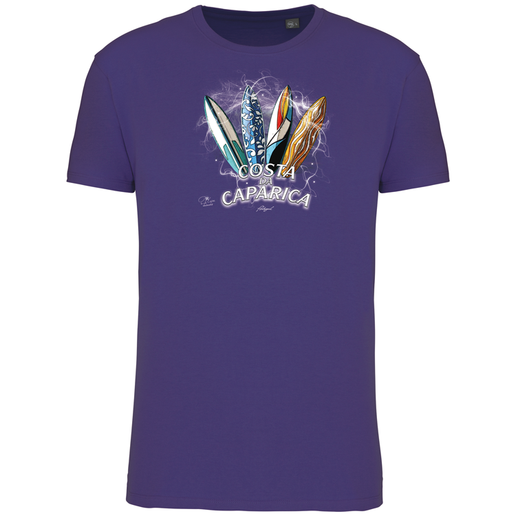 T-Shirt Algodão Biológico Surfboards Costa da Caparica