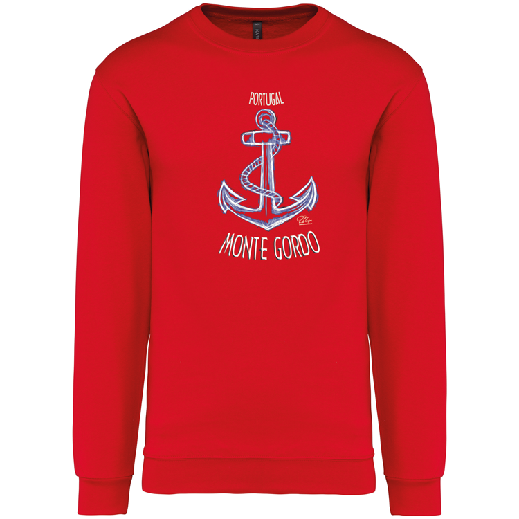 Sweatshirt Kariban sem Capuz Âncora Monte Gordo