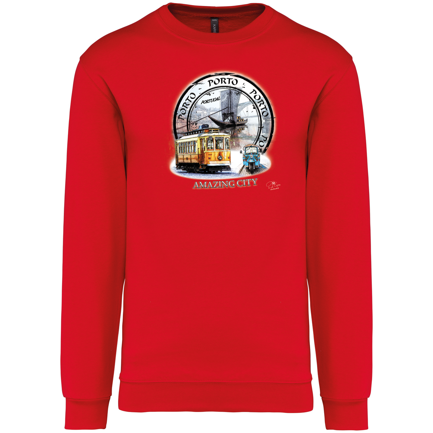 Sweatshirt Kariban sem Capuz Amazing City Porto