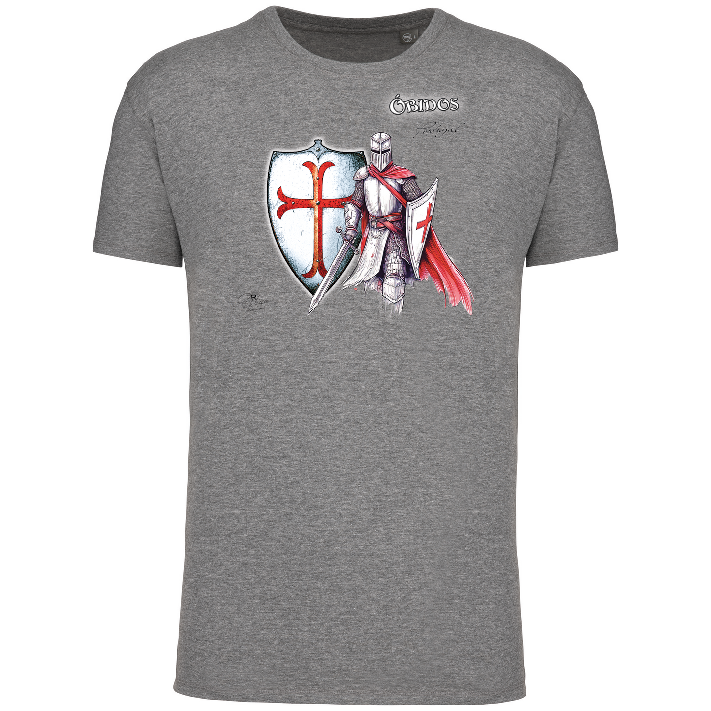 T-Shirt Algodão Biológico Templário Óbidos