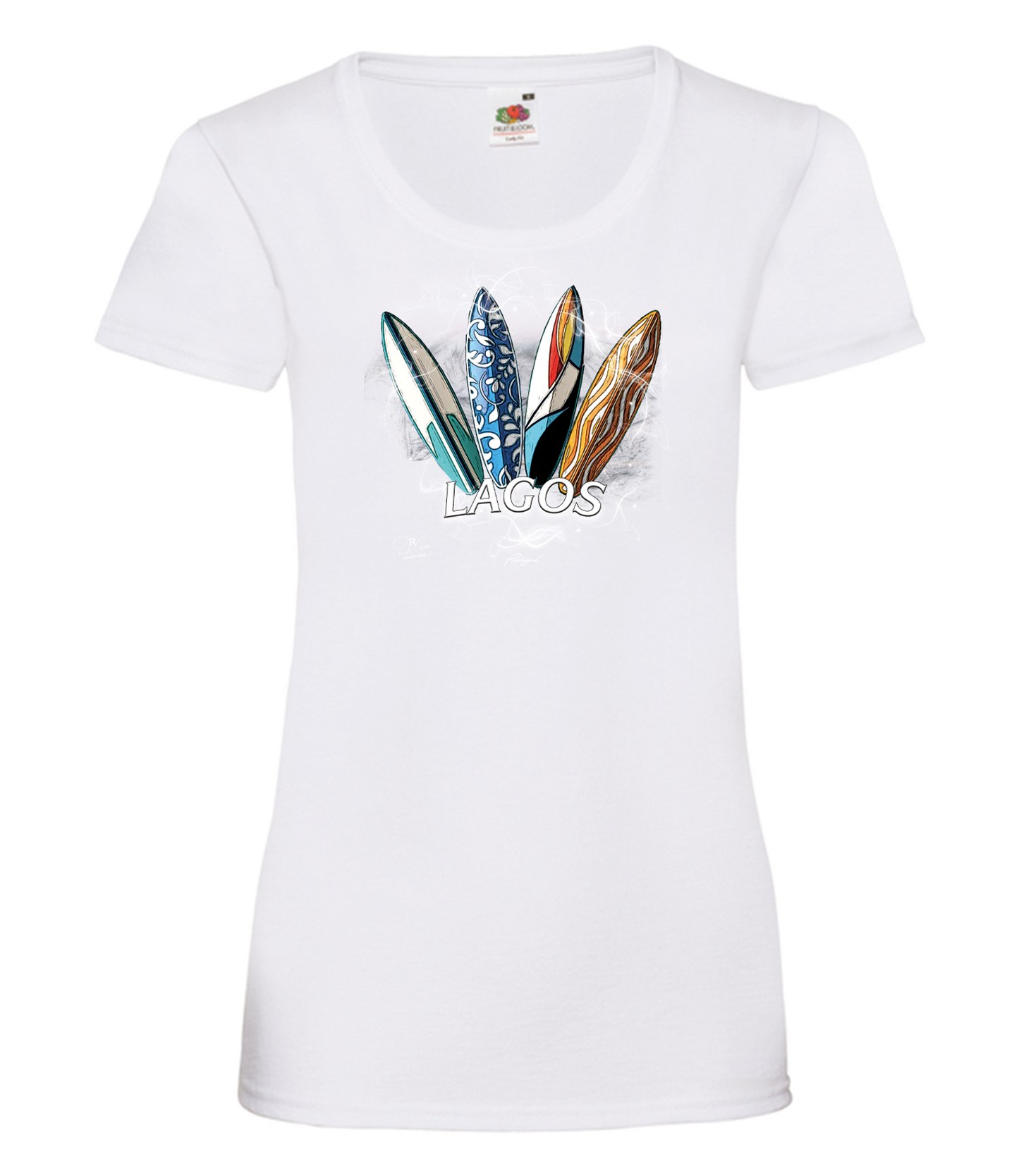 T-shirt Senhora Surfboards Lagos