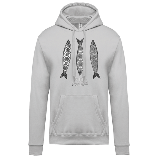 Sweatshirt Kariban com Capuz 3 Sardinhas Porto