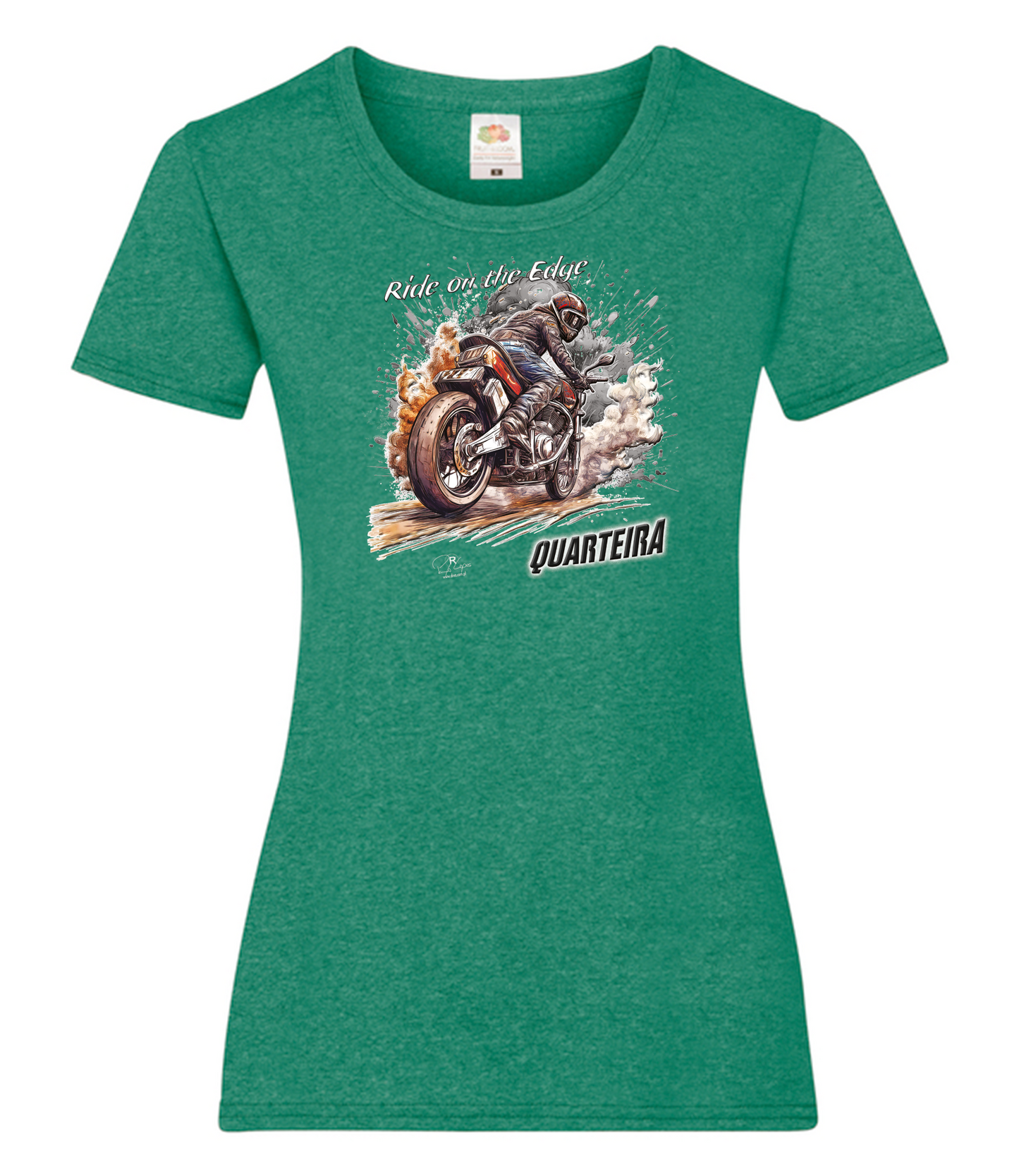 T-shirt Senhora Ride on the Edge Quarteira