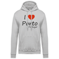 Sweatshirt Kariban com Capuz I Love Porto