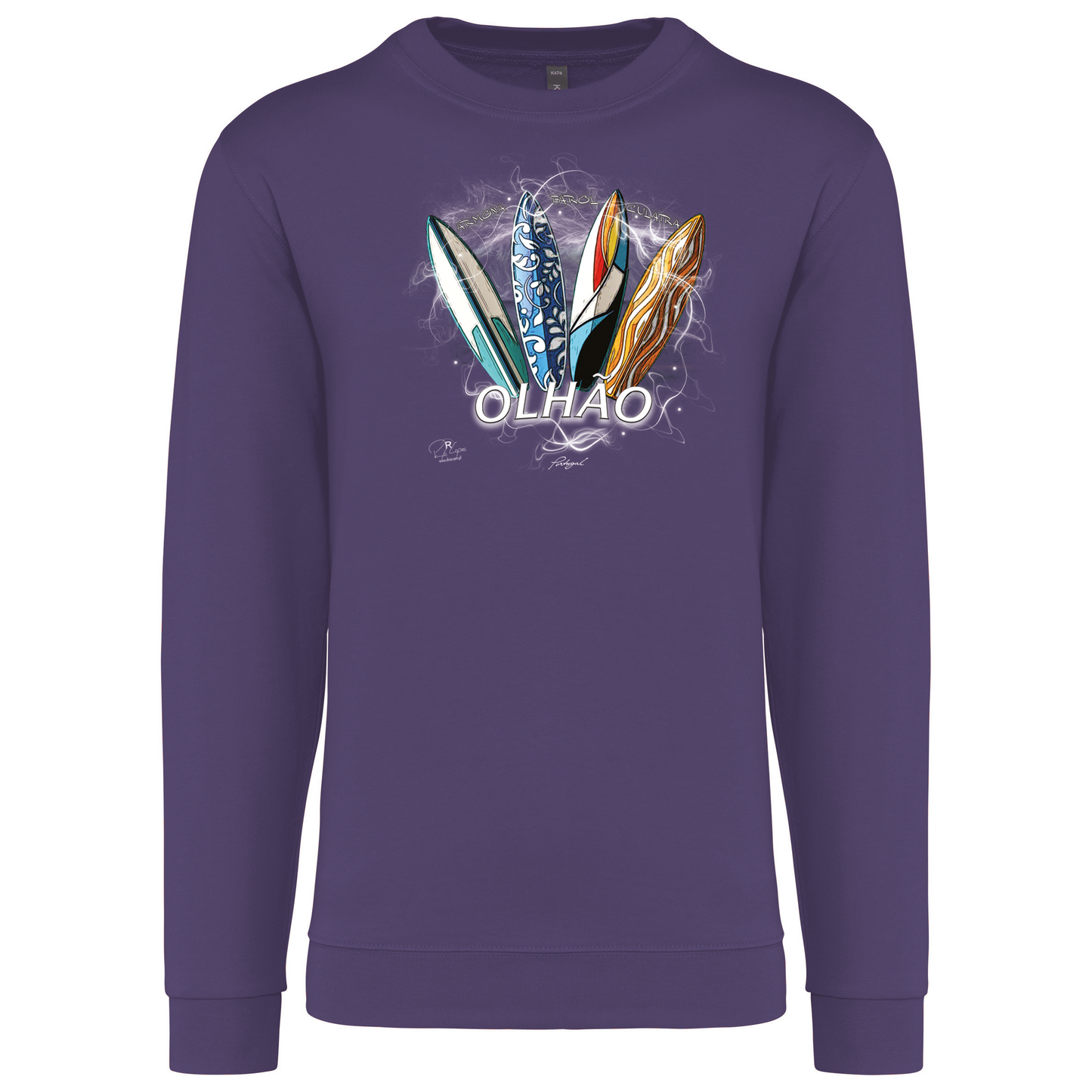 Sweatshirt Kariban sem Capuz Surfboards Olhão