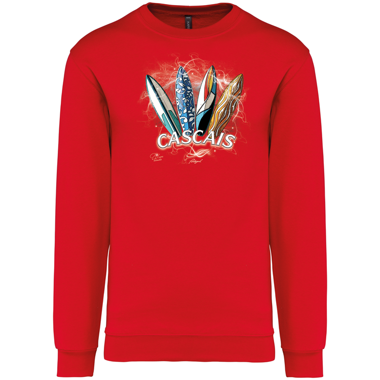 Sweatshirt Kariban sem Capuz Surfboards Cascais