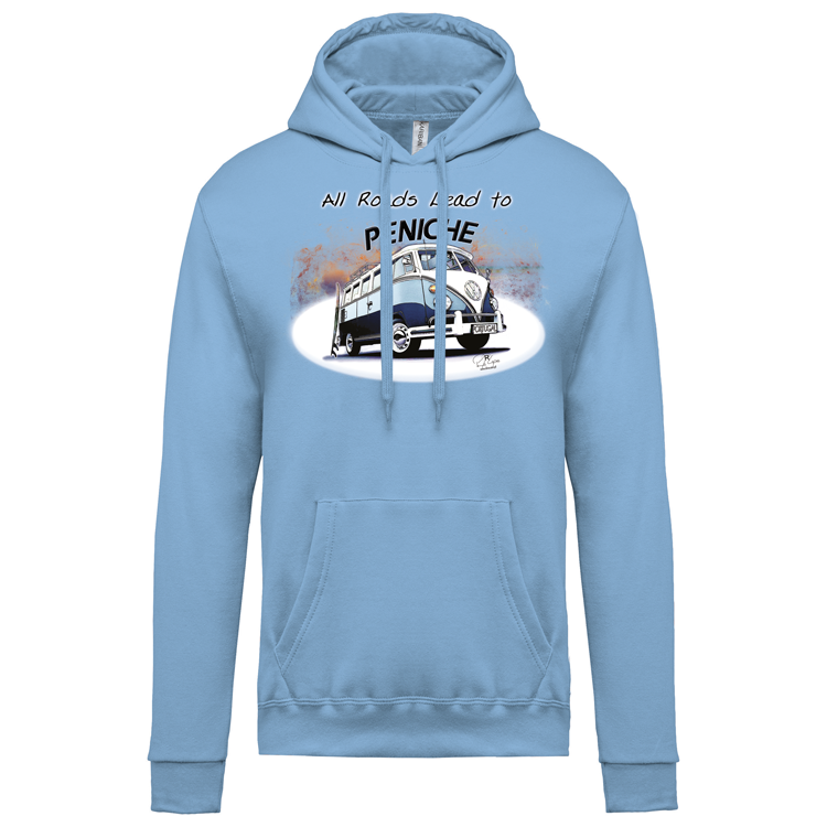 Sweatshirt Kariban com Capuz All Roads Lead to Peniche