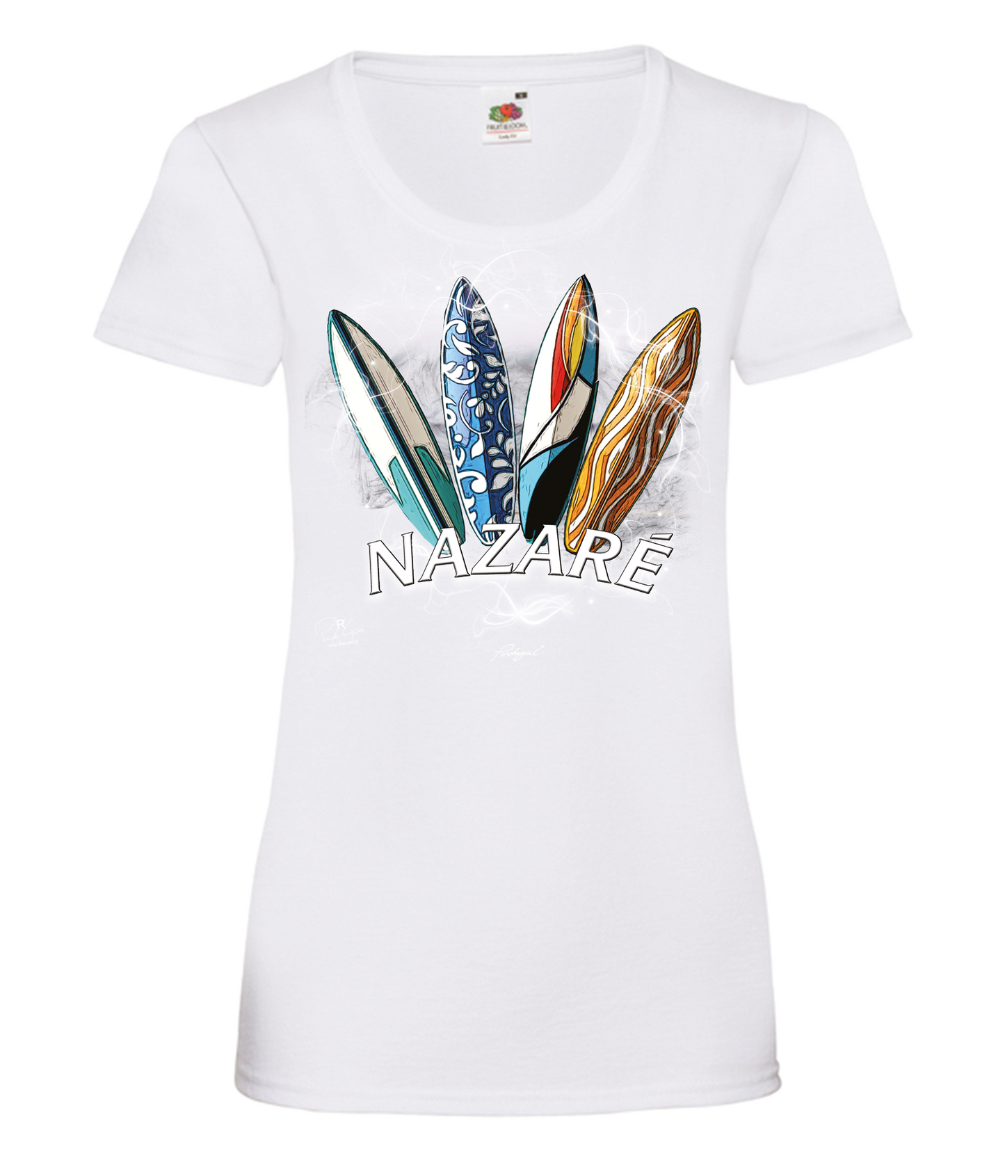 T-shirt Senhora Surfboards Nazaré