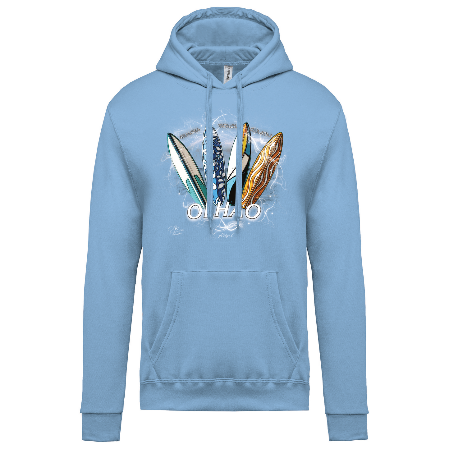 Sweatshirt Kariban com Capuz Surfboards Olhão