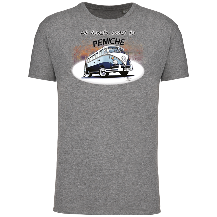 T-Shirt Algodão Biológico All Roads Lead to Peniche