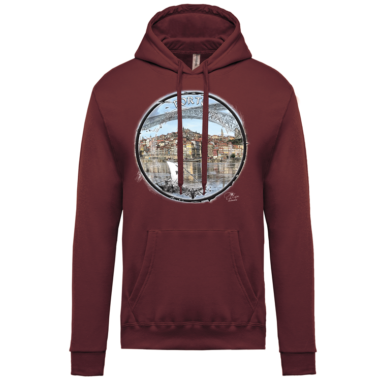 Sweatshirt Kariban com Capuz Selo Porto