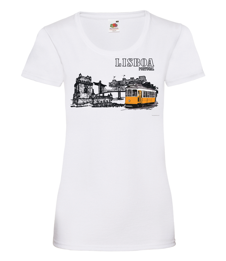 T-shirt Senhora Monumentos Lisboa