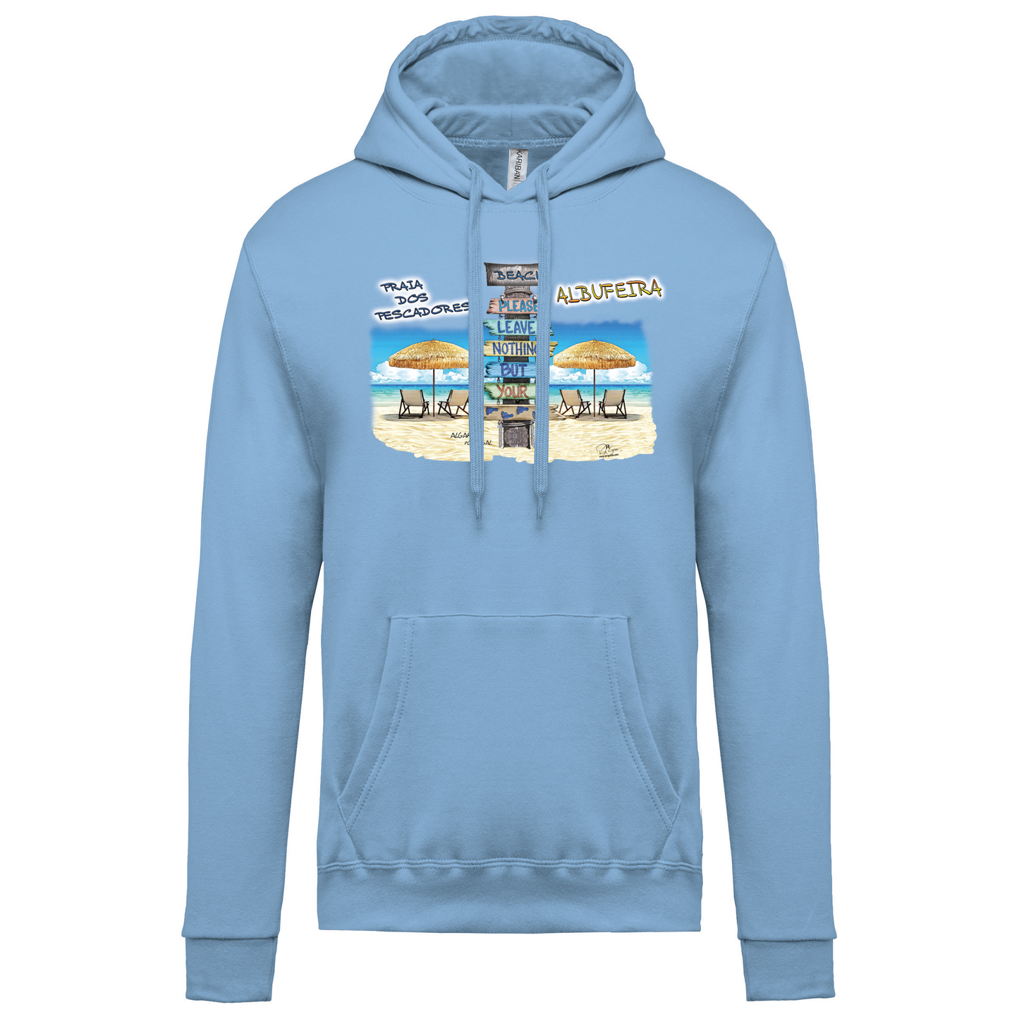 Sweatshirt Kariban com Capuz Pegadas Albufeira