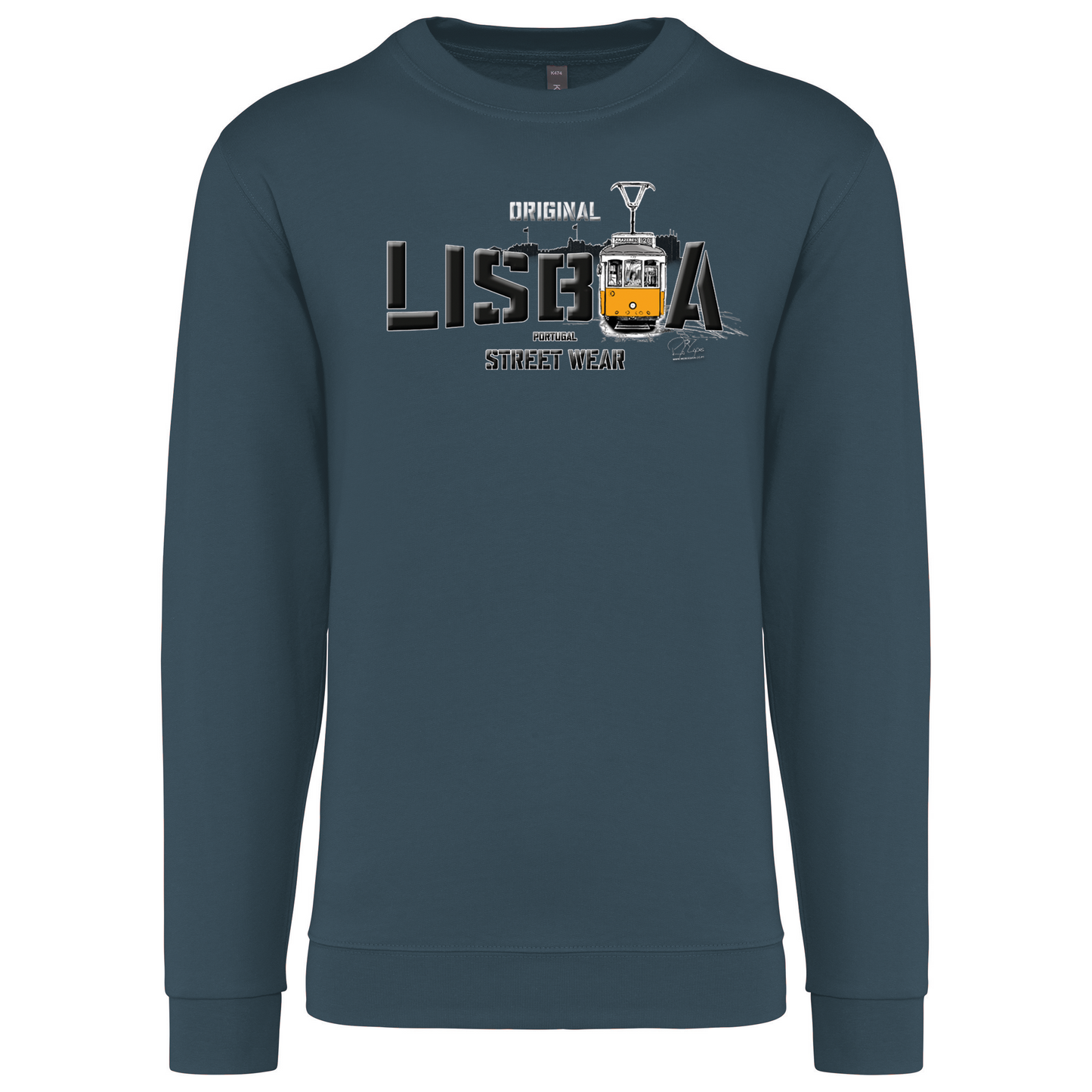 Sweatshirt Kariban sem Capuz Original Lisboa