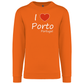 Sweatshirt Kariban sem Capuz I Love Porto