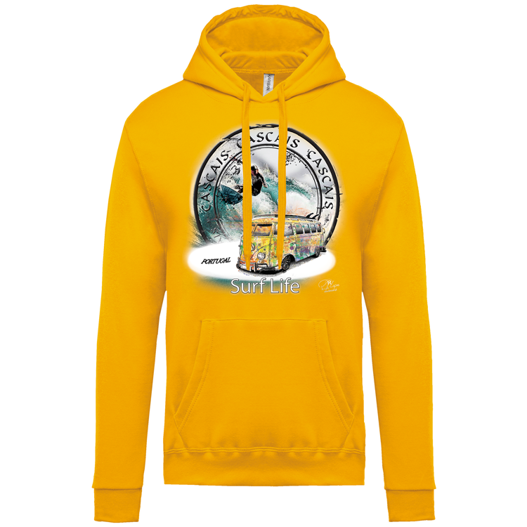 Sweatshirt Kariban com Capuz Surf Life Cascais