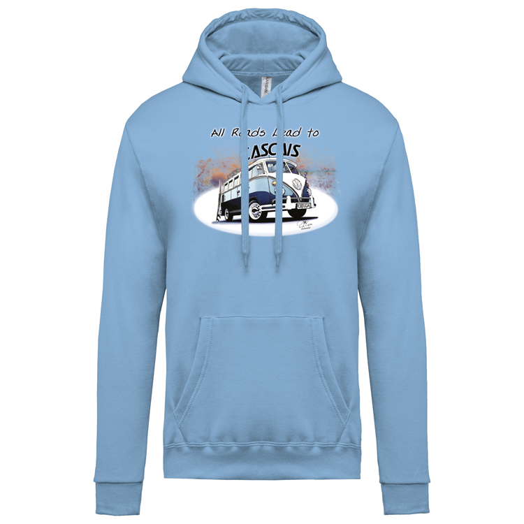Sweatshirt Kariban com Capuz All Roads Lead to Cascais