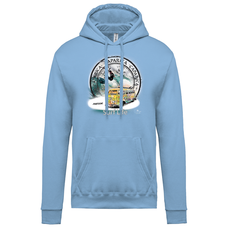 Sweatshirt Kariban com Capuz Surf Life Caparica
