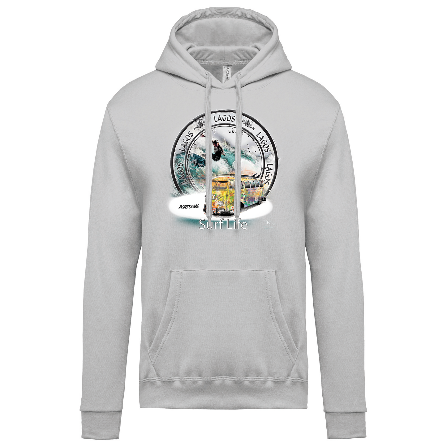 Sweatshirt Kariban com Capuz Surf Life Lagos