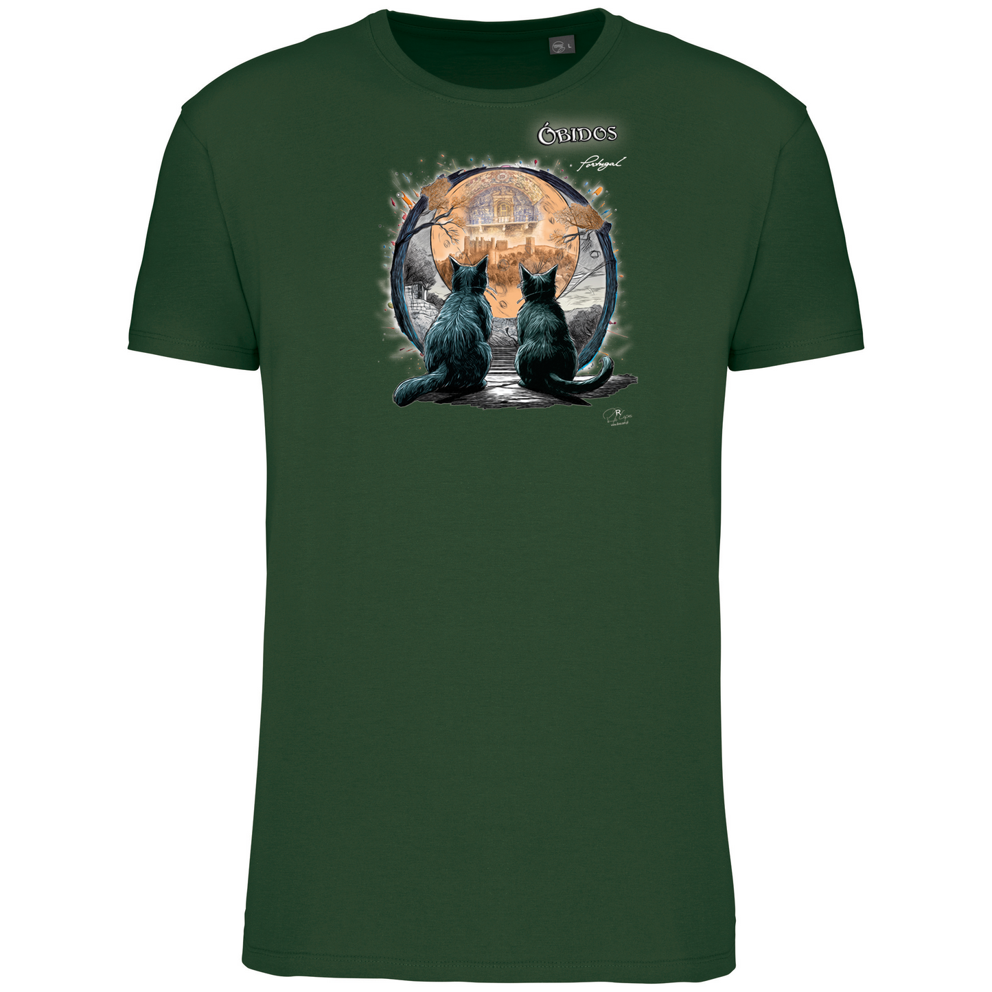 T-Shirt Algodão Biológico Luar Óbidos
