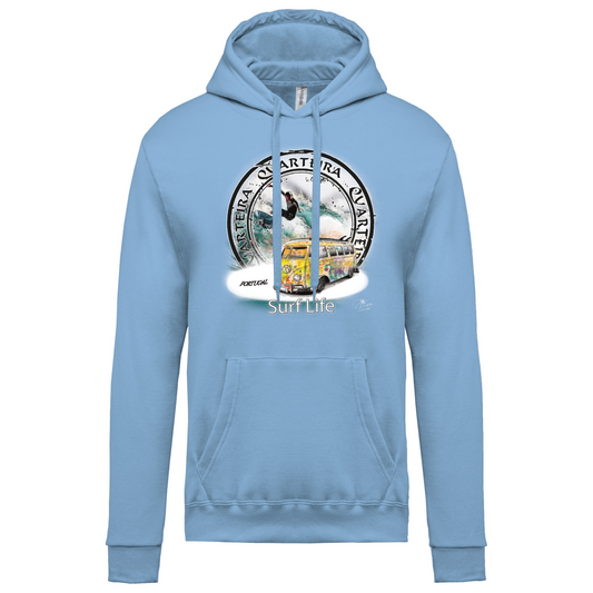 Sweatshirt Kariban com Capuz Surf Life Quarteira
