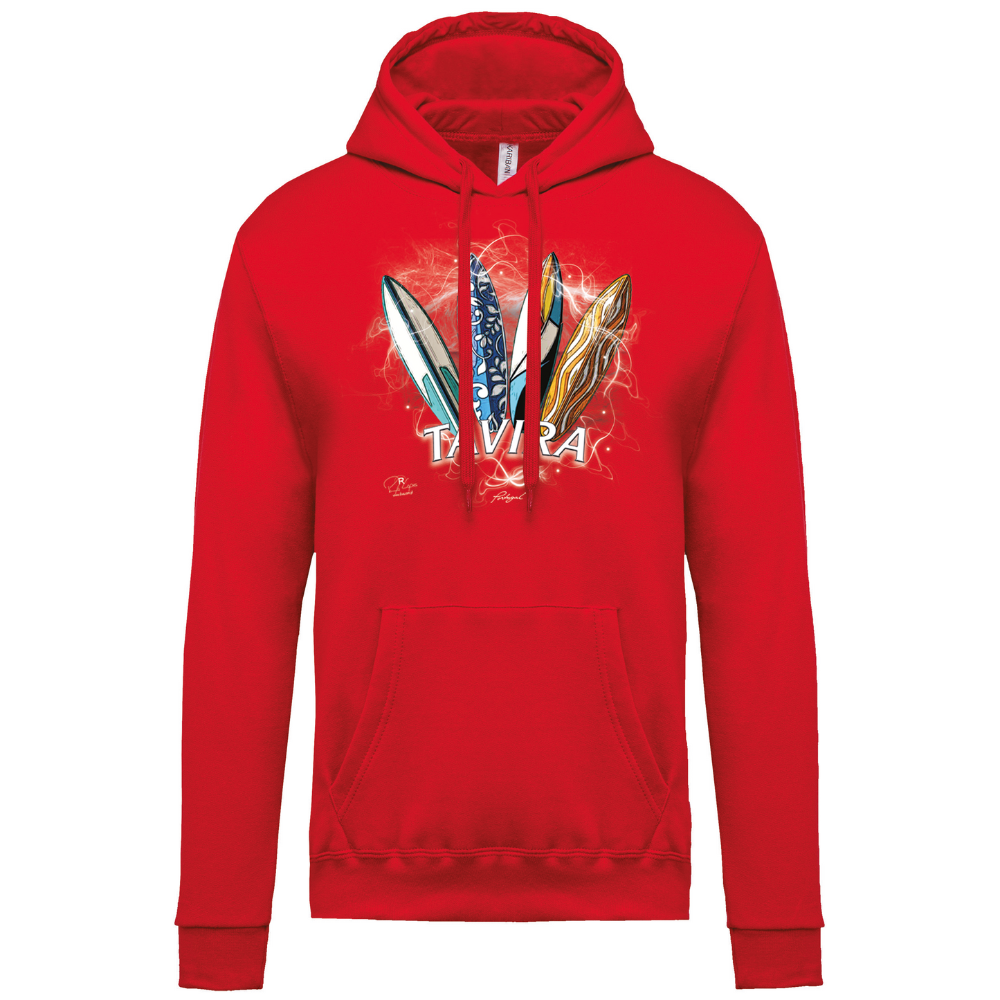 Sweatshirt Kariban com Capuz Surfboards Tavira