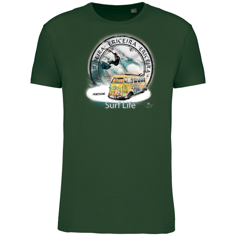 T-Shirt Algodão Biológico Surf Life Ericeira