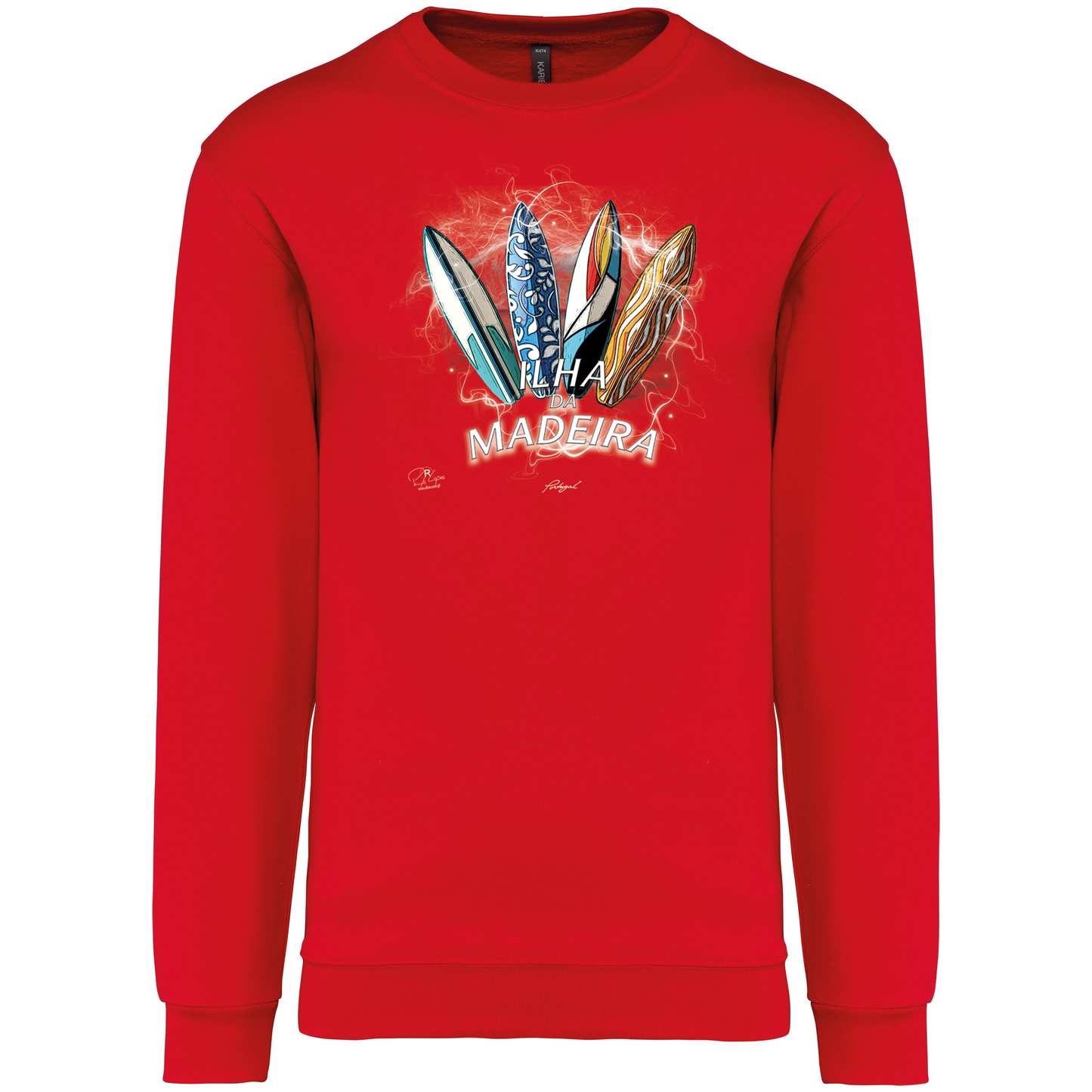 Sweatshirt Kariban sem Capuz Surfboards Ilha da Madeira