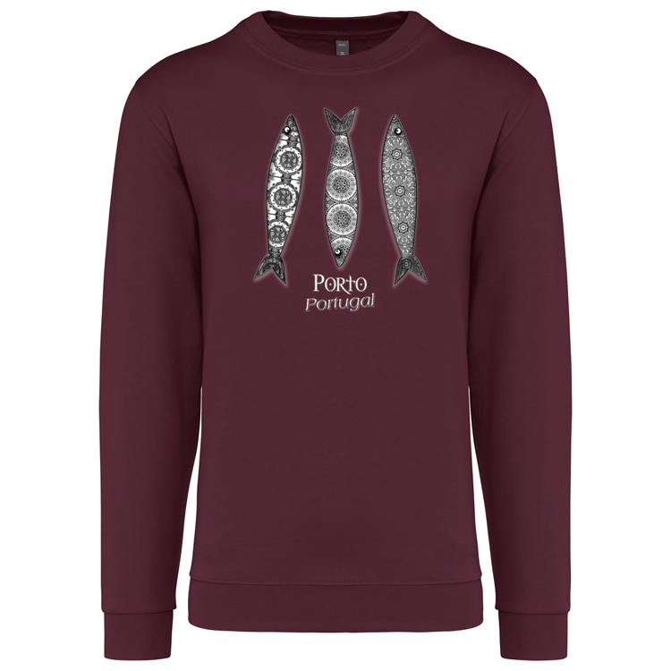 Sweatshirt Kariban sem Capuz 3 Sardinhas Porto
