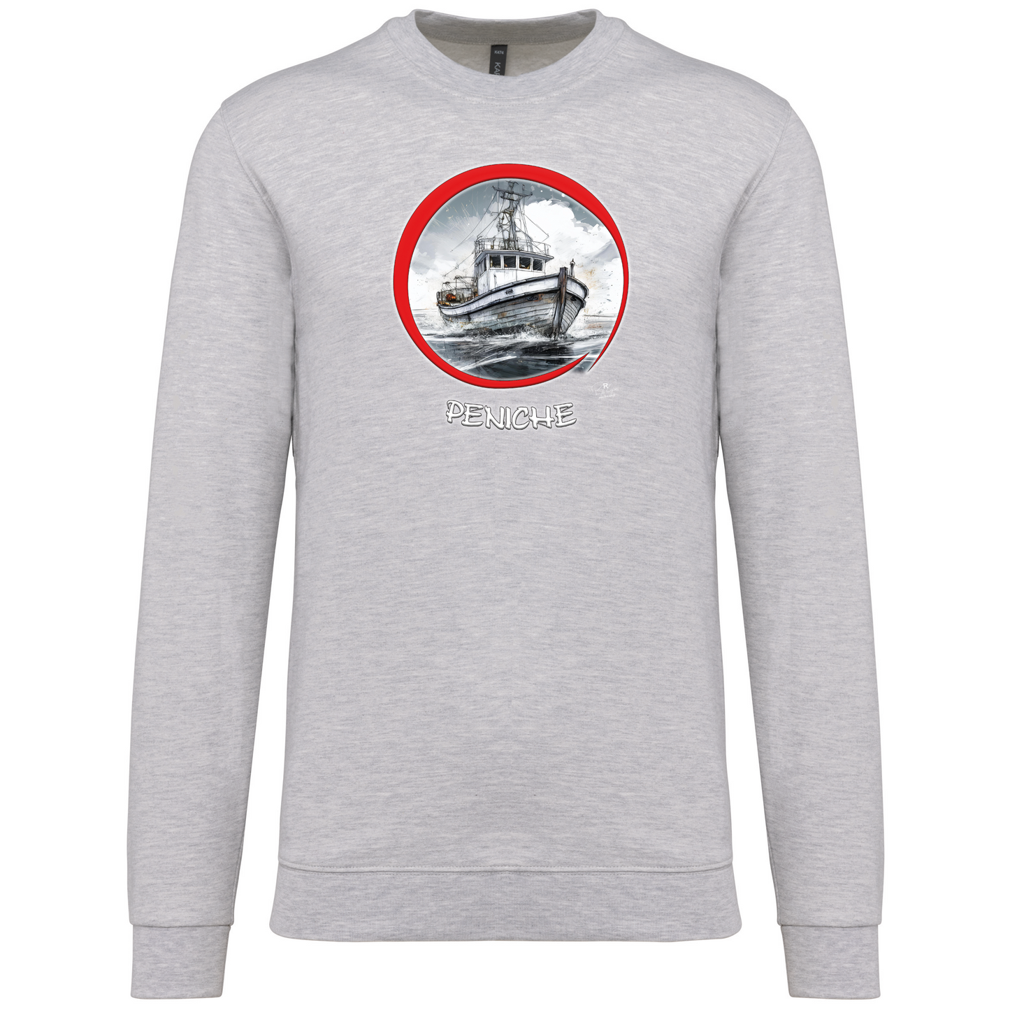 Sweatshirt Kariban sem Capuz Traineira Peniche