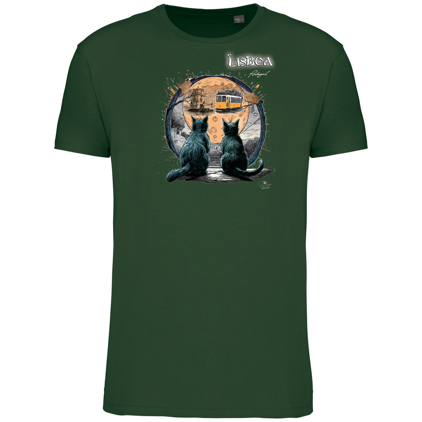 T-Shirt Algodão Biológico Luar Lisboa