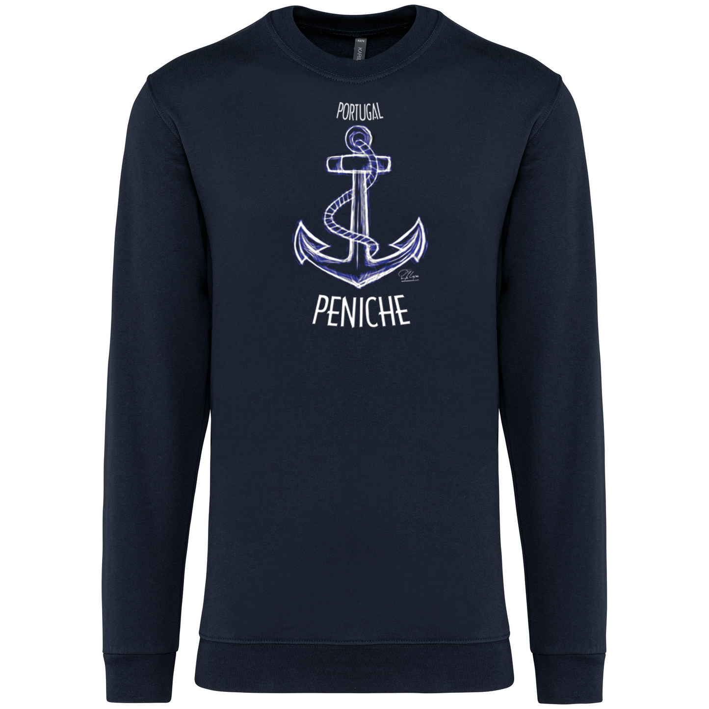 Sweatshirt Kariban sem Capuz Âncora Peniche