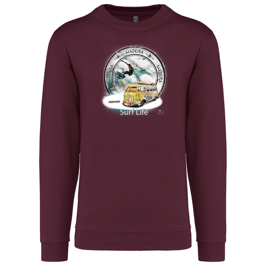 Sweatshirt Kariban sem Capuz Surf Life Ilha da Madeira