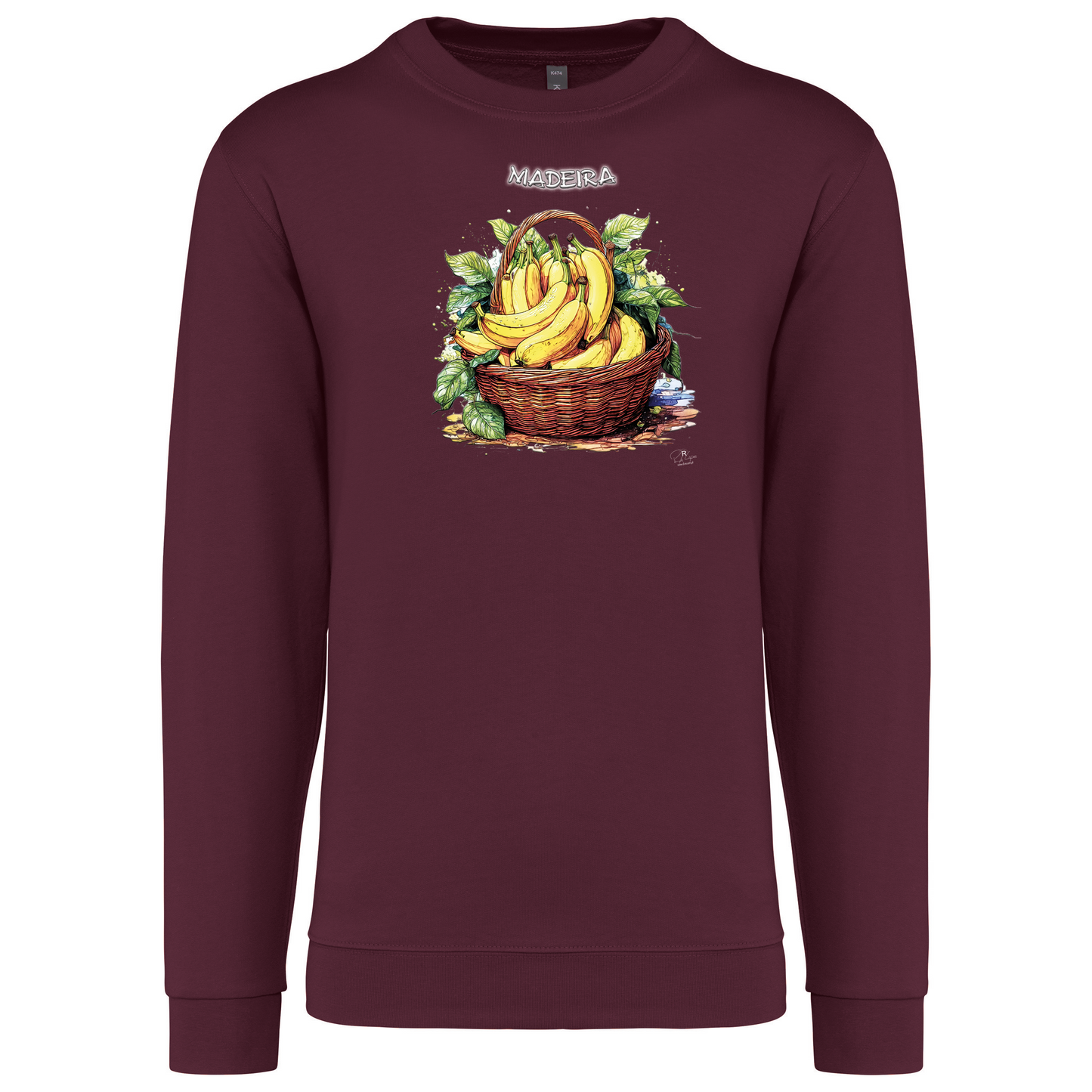 Sweatshirt Kariban sem Capuz Cesto Bananas