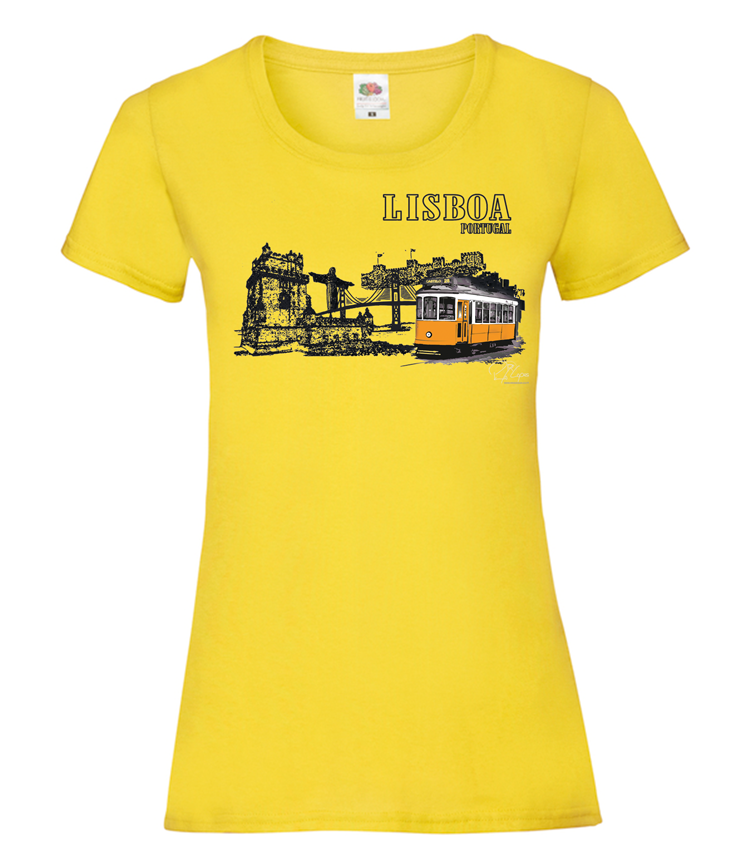 T-shirt Senhora Monumentos Lisboa