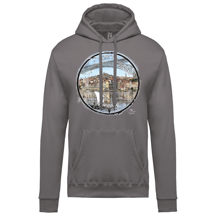 Sweatshirt Kariban com Capuz Selo Porto