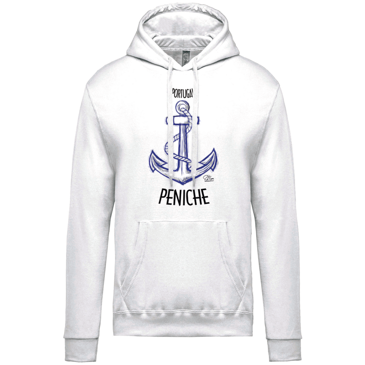 Sweatshirt Kariban com Capuz Âncora Peniche