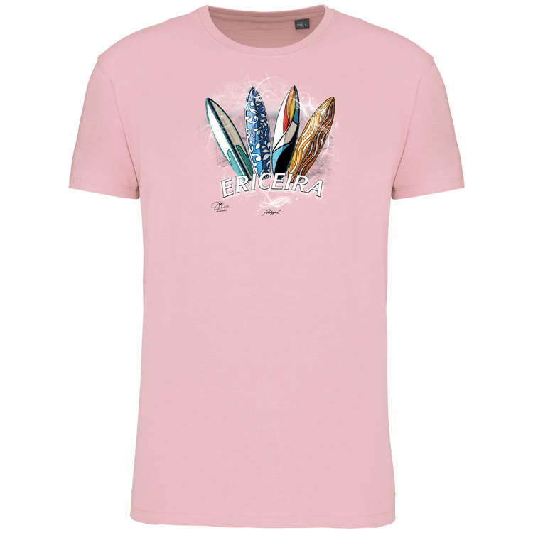 T-Shirt Algodão Biológico Surfboards Ericeira