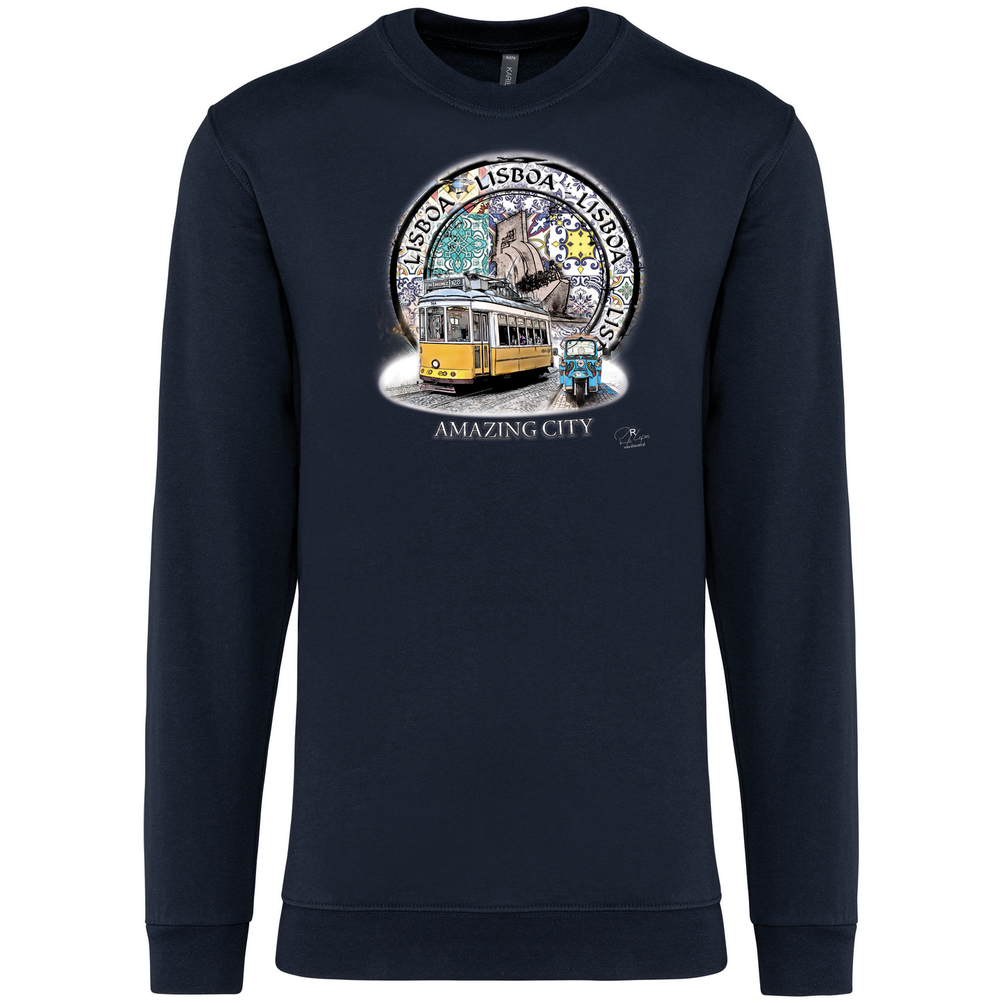 Sweatshirt Kariban sem Capuz Amazing City Lisboa